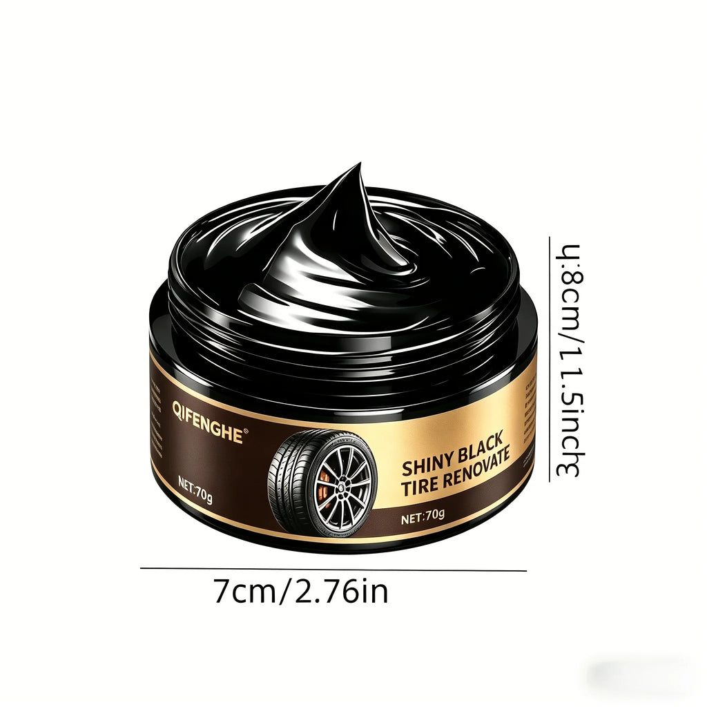 Tire Shine Paste 70g | UV Protection & Anti-Aging Tire Wax