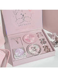 Art Value 7-Piece Makeup Set – Lip, Blush, Eye & Necklace