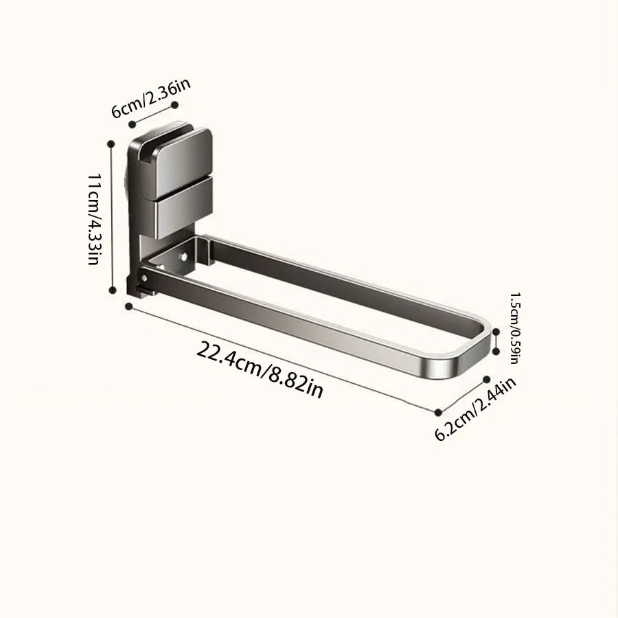 Detachable Swing-Out Wall Towel Rack | Space-Saving Bar