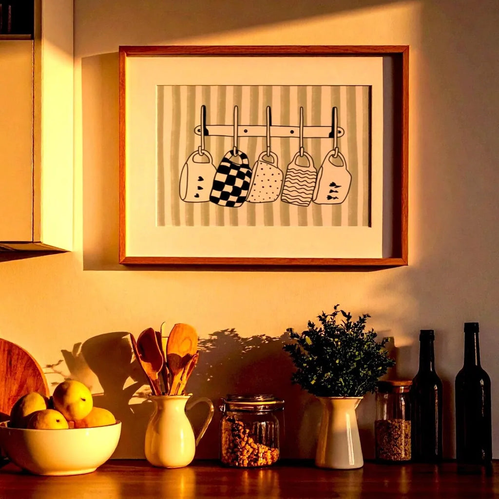 Teacup Canvas Wall Art Print | Kitchen & Dining Room Decor