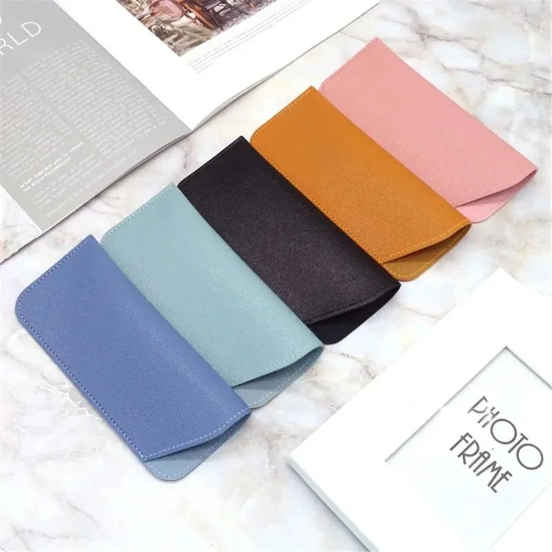 Soft PU Leather Glasses Case Pouch – Unisex Sunglasses Bag