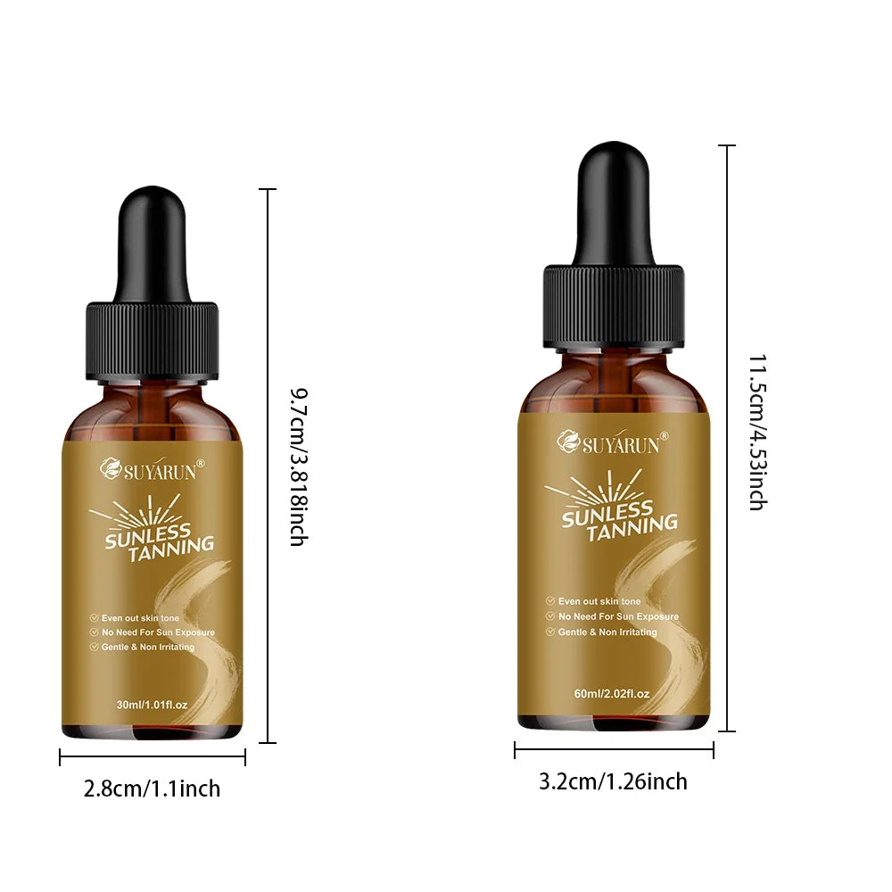 SUYARUN Self-Tanning Serum – Streak-Free Bronze Glow Face & Body