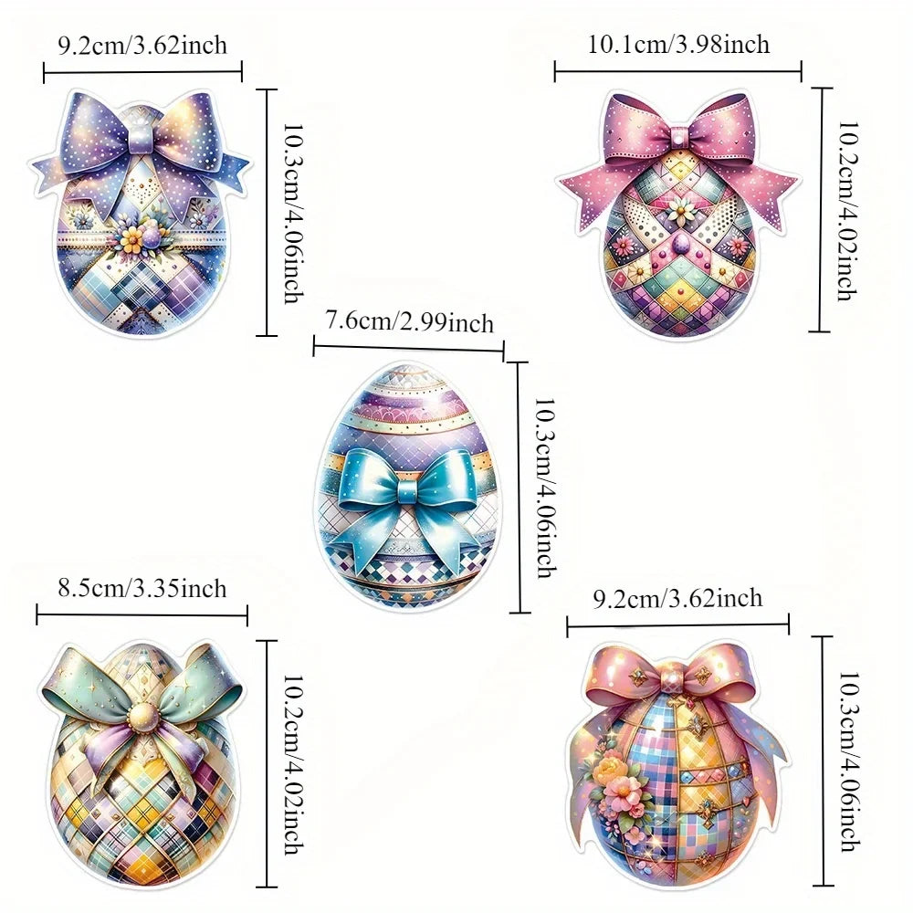 Multicolor Bow & Plaid Paper Ornaments with Rope – 10 Pack