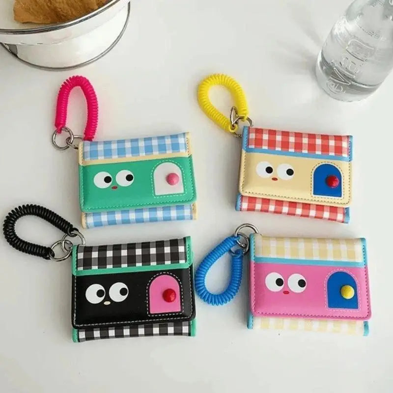 Women's Cartoon PU Leather Short Wallet – Card & Coin Holder