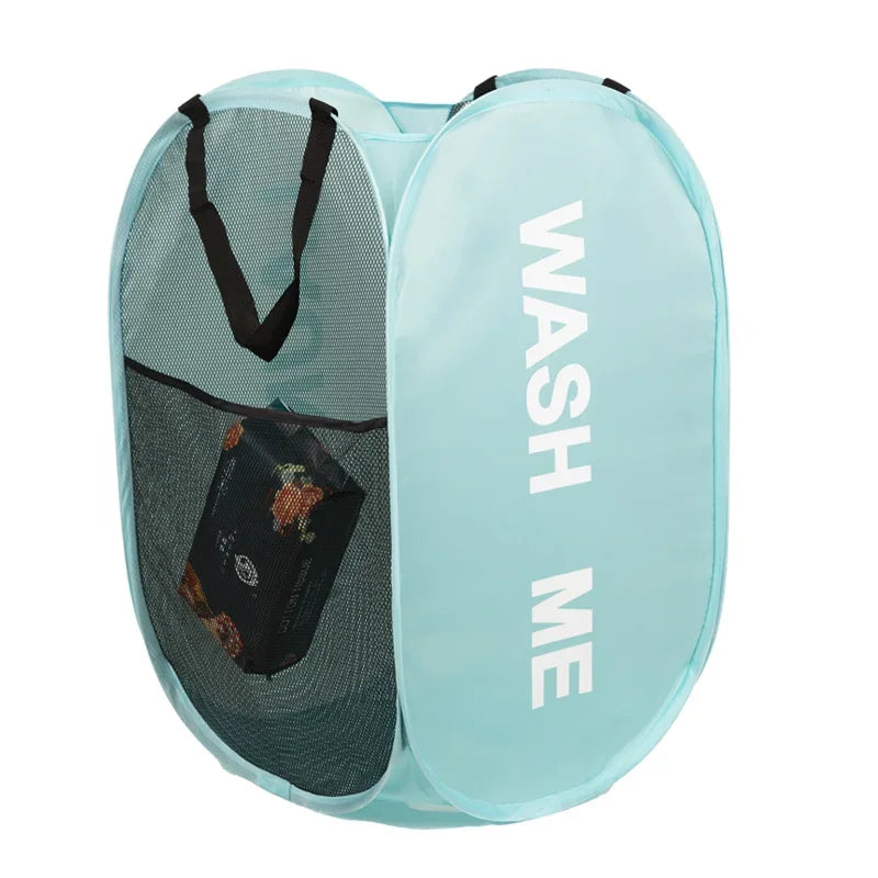 Collapsible Mesh Pop-Up Laundry Hamper | Portable & Breathable