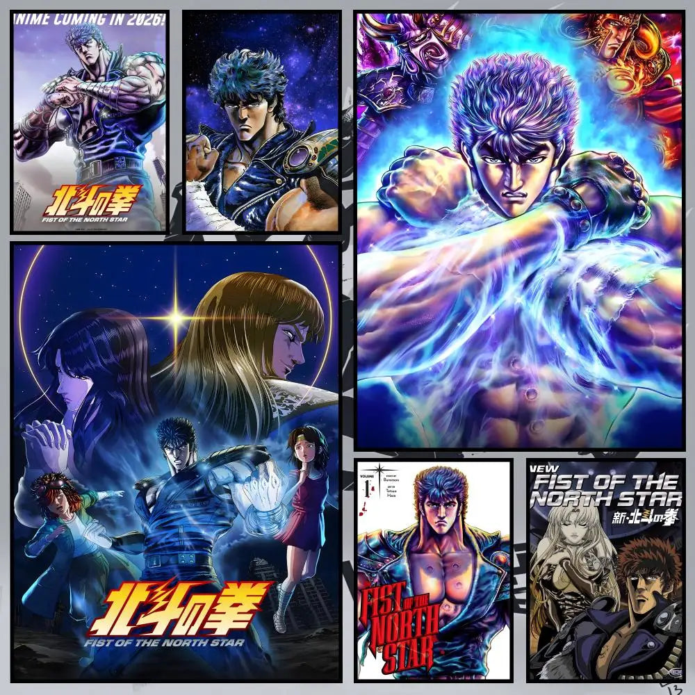 Fist of the North Star Anime Poster – Peel & Stick PVC Wall Art