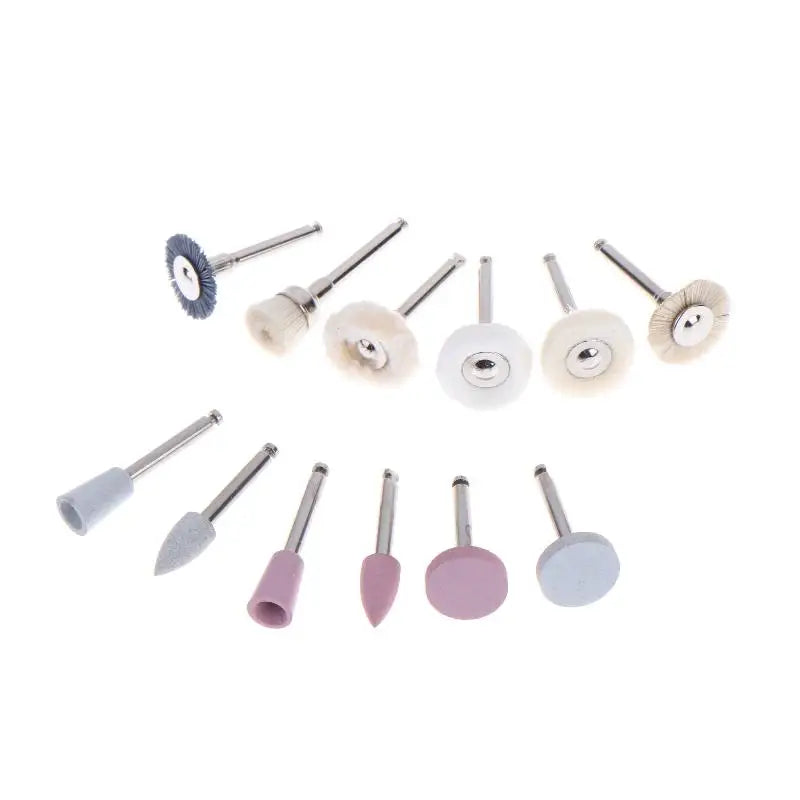 12-Piece Silicone Mixed Grinding & Polishing Head Set | DIY