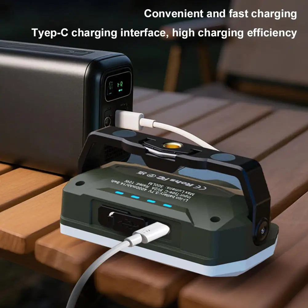 Rechargeable 52 LED Camping Light – Magnetic Hook & USB-C