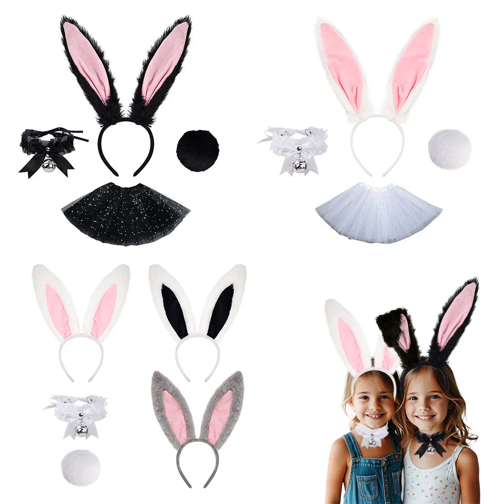 Easter Bunny Ear Headband Costume Halloween Headgear Judy Officer