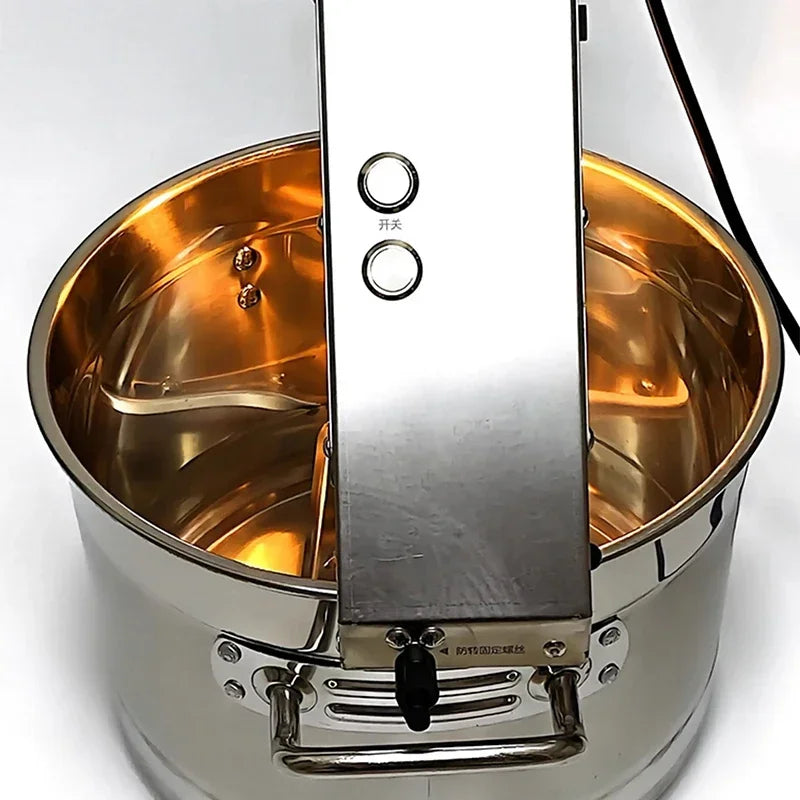 10L Automatic Stir Fry Machine | Food Jam Sauce Mixing Wok 220V