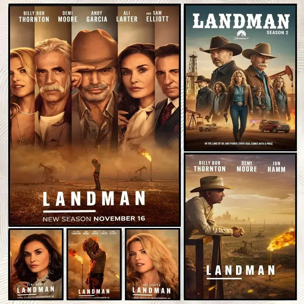 Landman TV Show Poster – Self-Stick HD Waterproof Wall Art