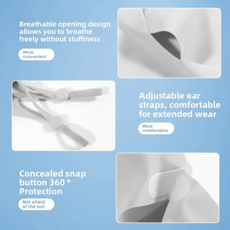 Ice Silk Face Gaiter – UPF 50+ UV Protection, Cooling & Breathable