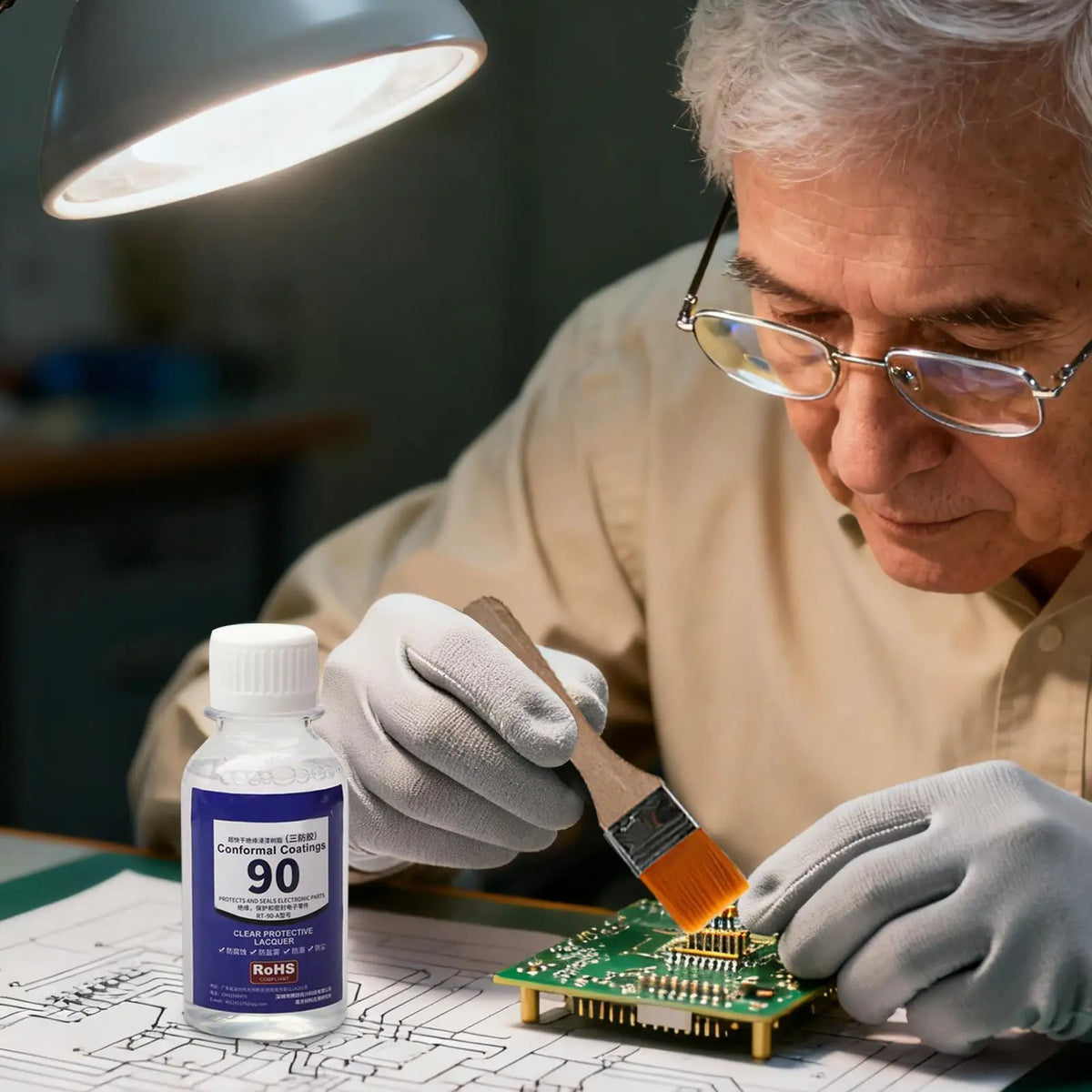 PCB Protective Coating 100ml – Waterproof Clear Circuit Sealant