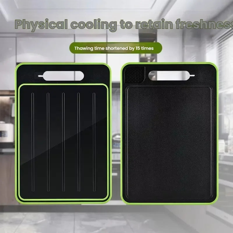 Double-Sided Aluminum Cutting Board – Non-Slip, Food Grade