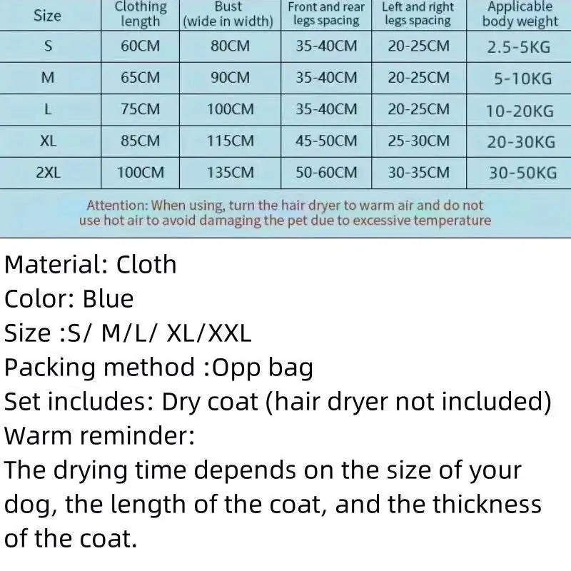 Portable Pet Drying Bag – Folding Dog & Cat Dryer Box