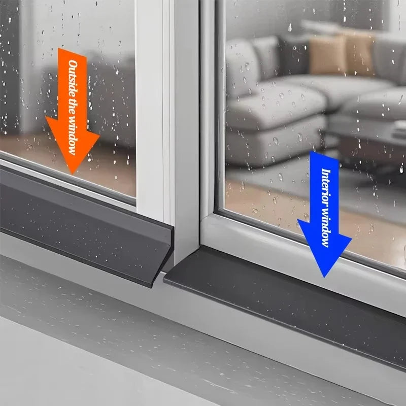 100cm Rubber Window Sealing Strip | Rain Weatherstrip & Draft Guard