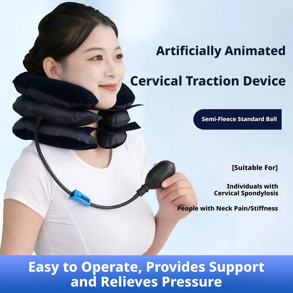 360° Inflatable Cervical Traction Neck Brace & Stretcher