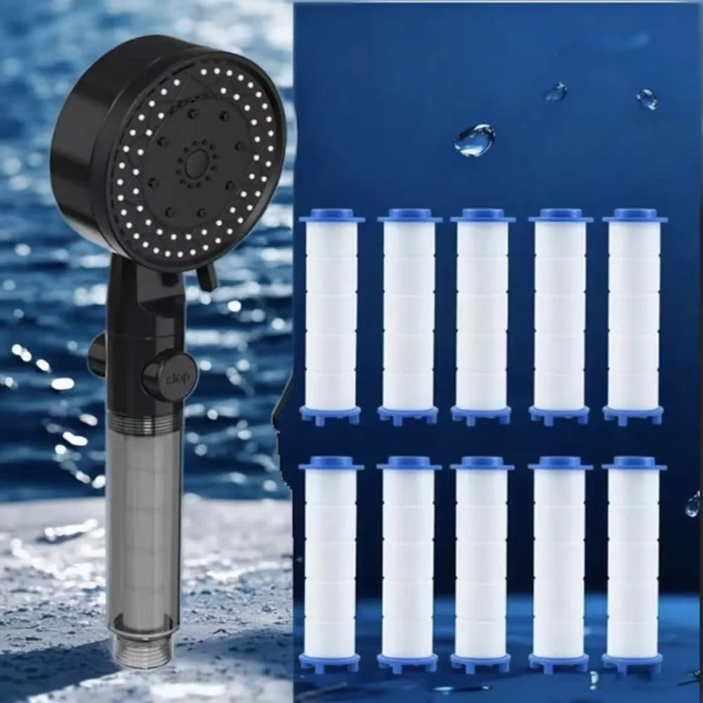 11-Piece Pressurized Handheld Shower Head Set | Water Saving