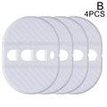 4Pcs Carbon Fiber Door Lock Covers | Peel & Stick Car Protectors