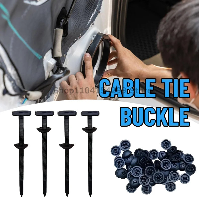 Self-Locking Nylon Zip Tie Buckle Kit – Car Bumper & Home