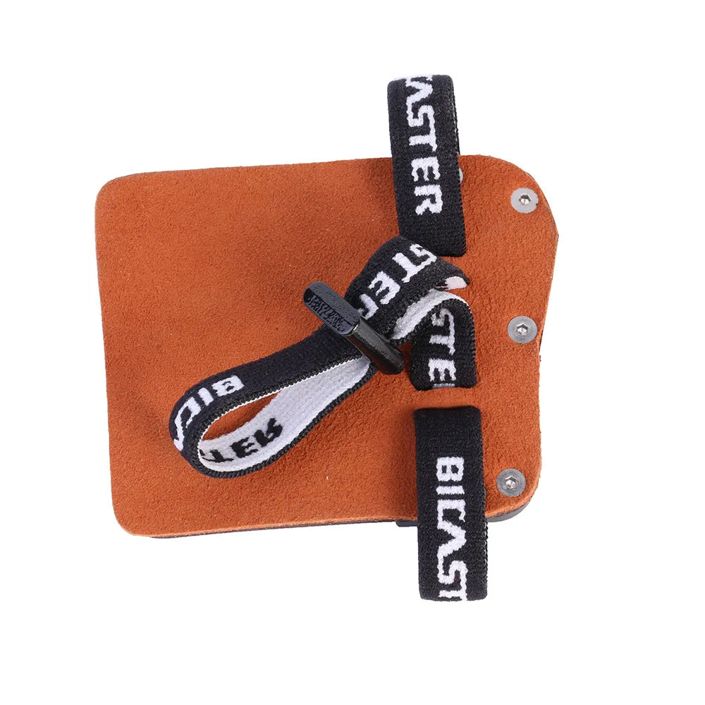 Archery Finger Guards SP3 Barebow Tab LH RH Cowhide Aluminum Plate L