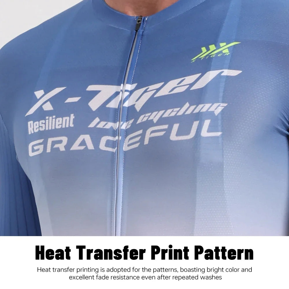 X-Tiger Pro Men's Cycling Jersey – Quick-Dry MTB Bike Shirt