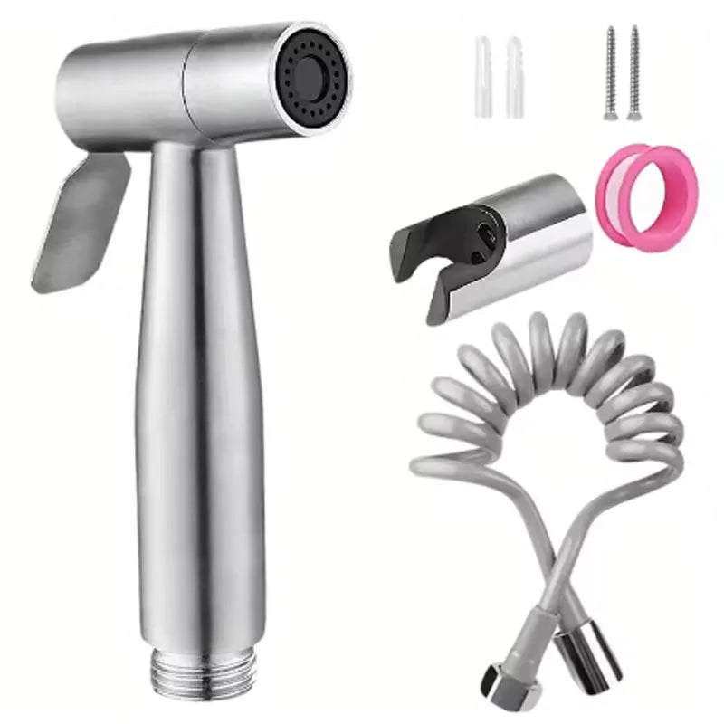 YANKE Handheld Shower Spray Kit – Stainless Steel & Wall Bracket