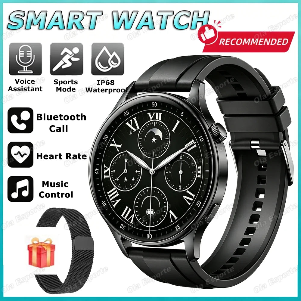 2026 Smart Watch Men Women Heart Rate Sleep Health Monitor Bluetooth