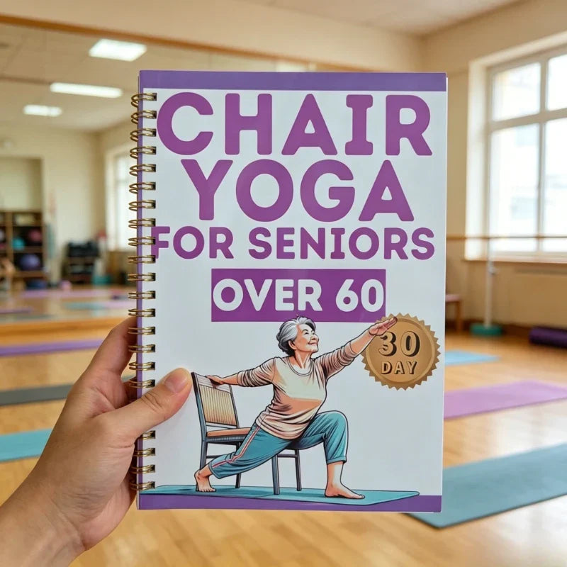 28-Day Chair Yoga Book for Seniors 60+ | Seated Workout Plan