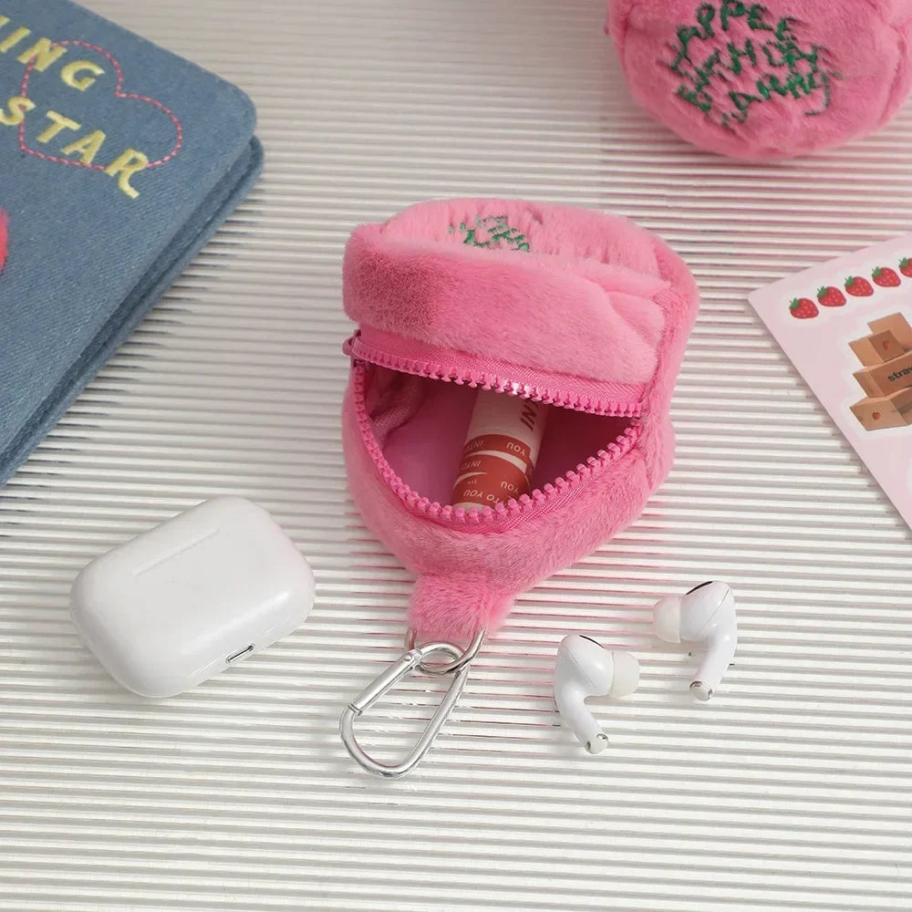 Kawaii Birthday Cake Plush Coin Purse | Mini Zipper Pouch