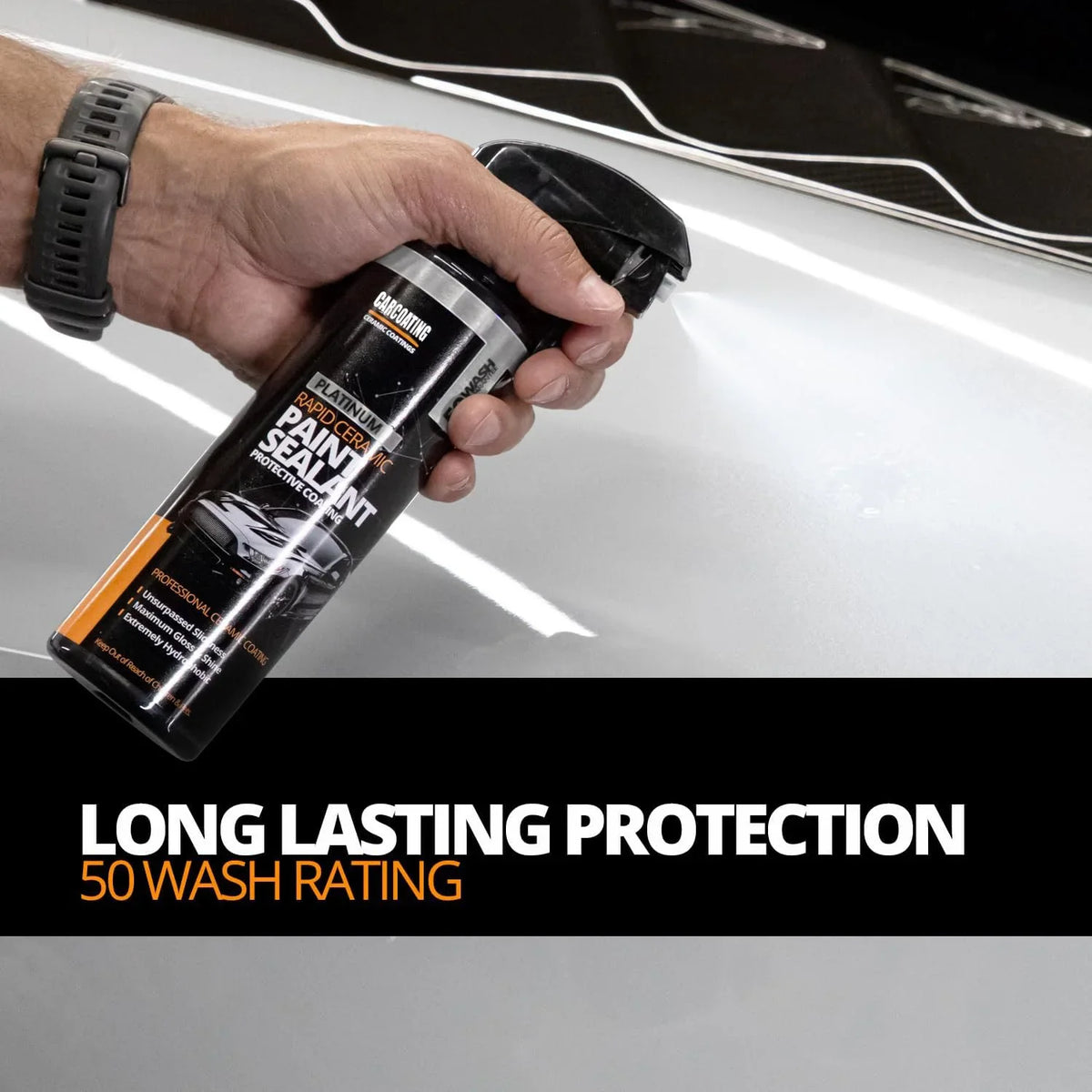 Platinum Rapid Ceramic Paint Sealant Spray Maximum Gloss Shine