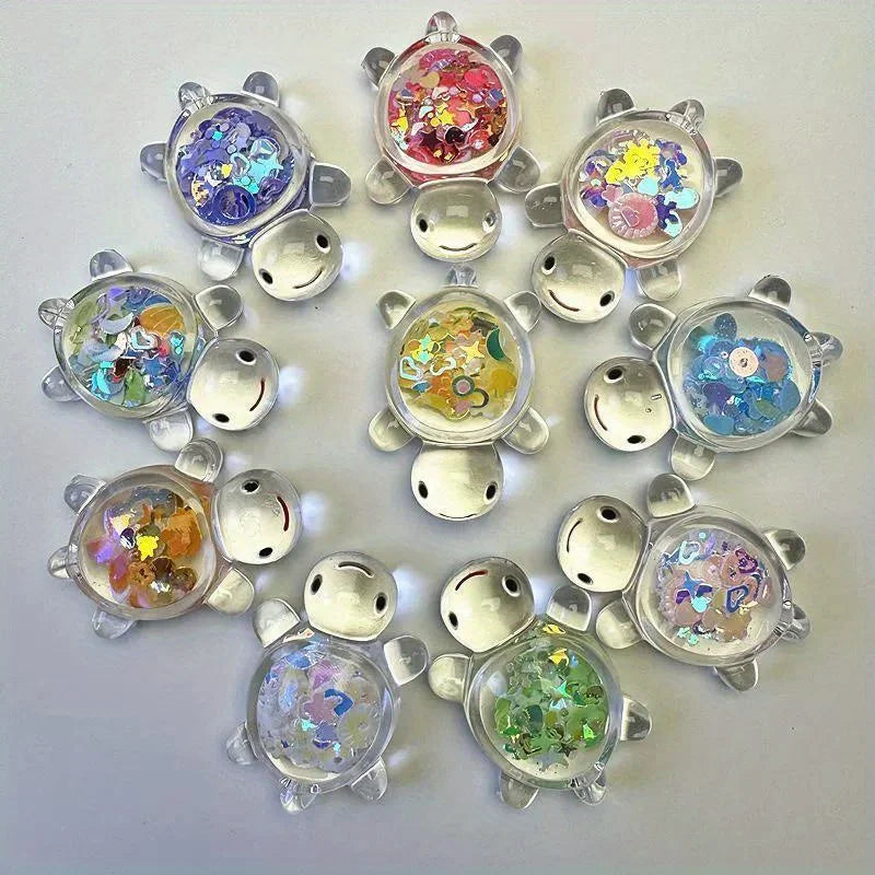 Glow in the Dark Mini Turtle Figurines – 10/30pc Resin Set
