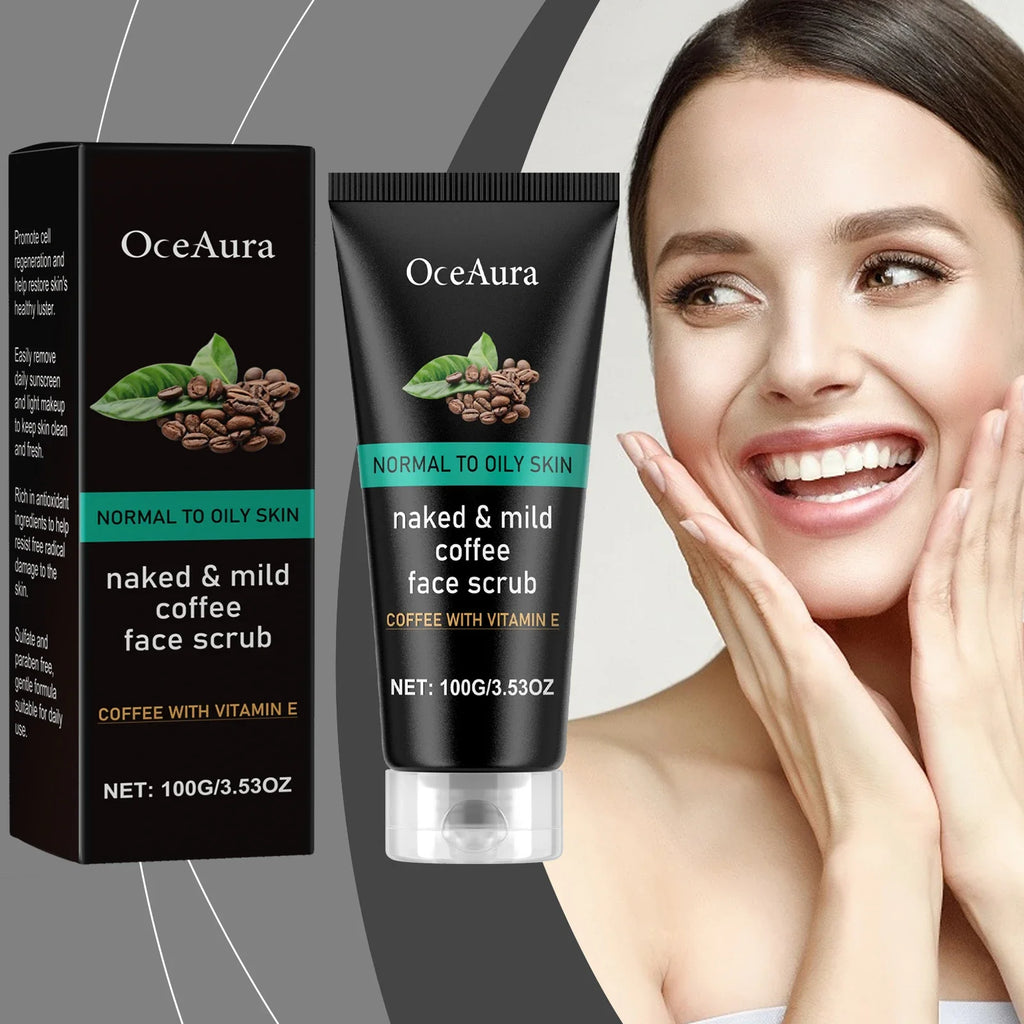 OceAura Coffee Exfoliating Facial Cleanser 100g | Clear Pores