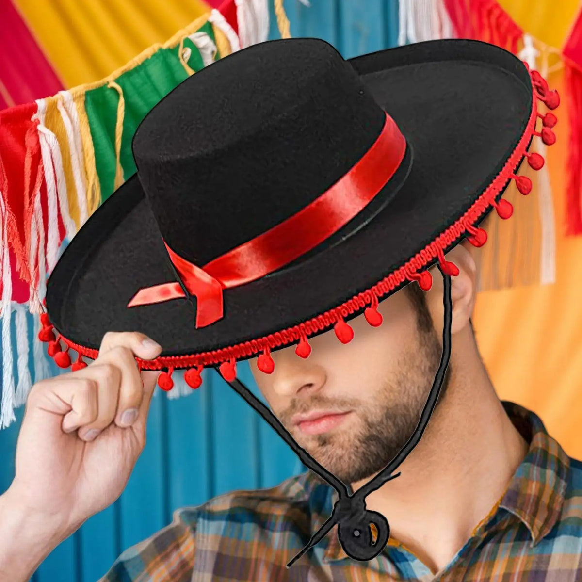 Mexican Sombrero Hat Large Festival Party Hats Wide Brim Cosplay