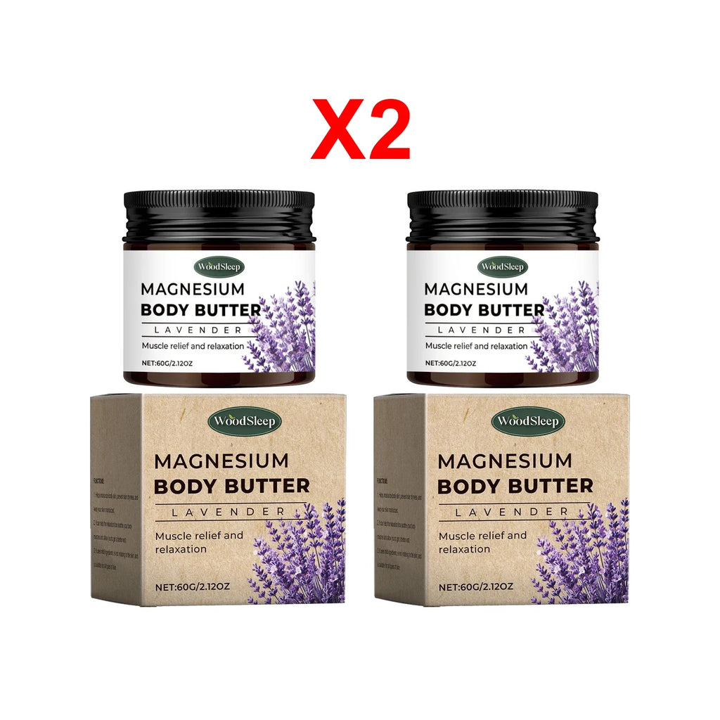 WOODSLEEP Magnesium Body Cream with Lavender – Muscle Relief