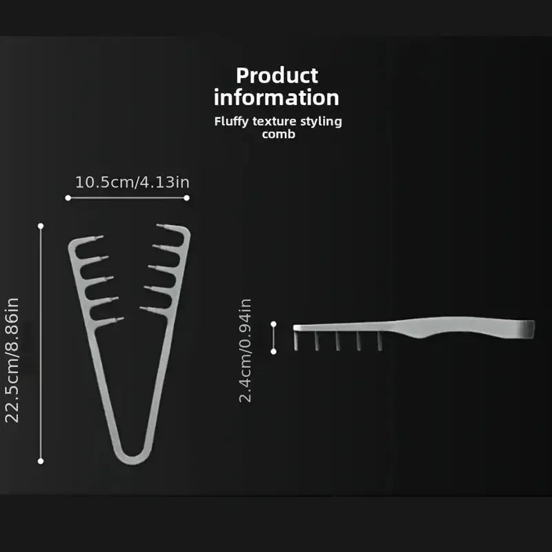 Men's Wide-Tooth Volumizing Hair Comb | Korea Style Textured