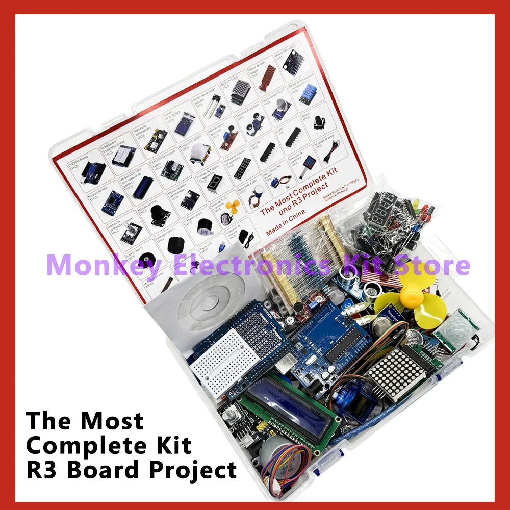 Complete Arduino Uno R3 Learning Kit – ATmega328P DIY Electronics