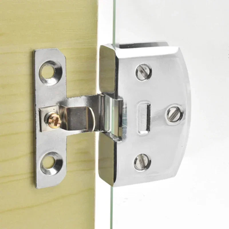 Zinc Alloy Glass Cabinet Hinge Silver | K845 K846 Replacement