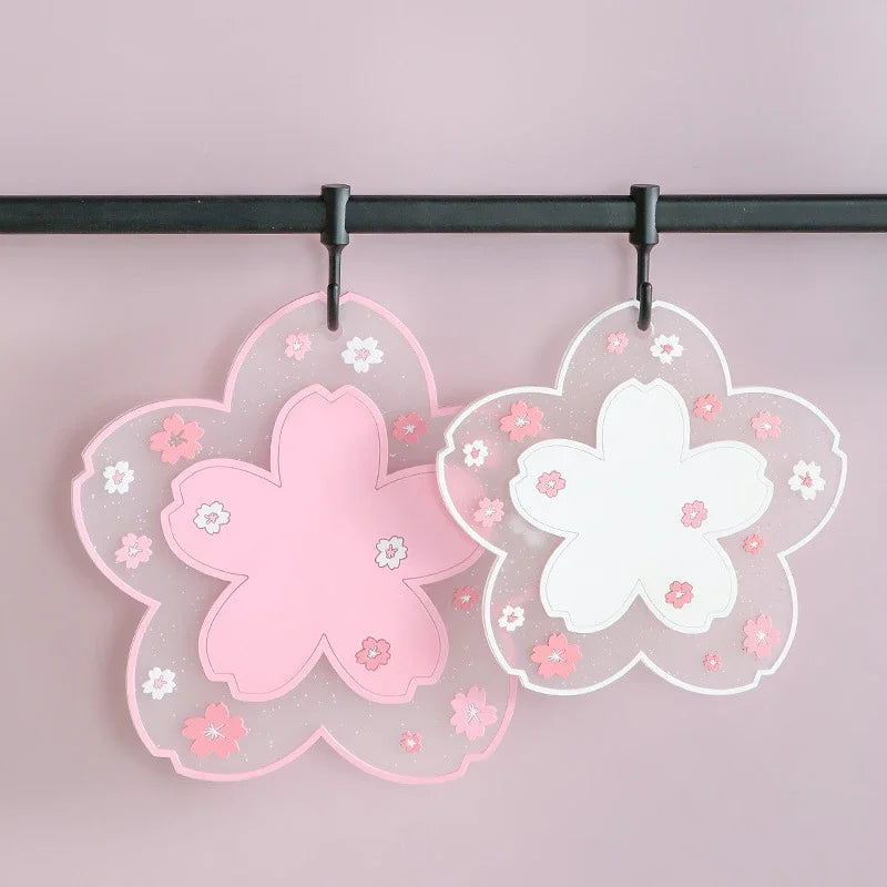 Kawaii Sakura Cup Coaster | Non-Slip Japanese PVC Table Mat