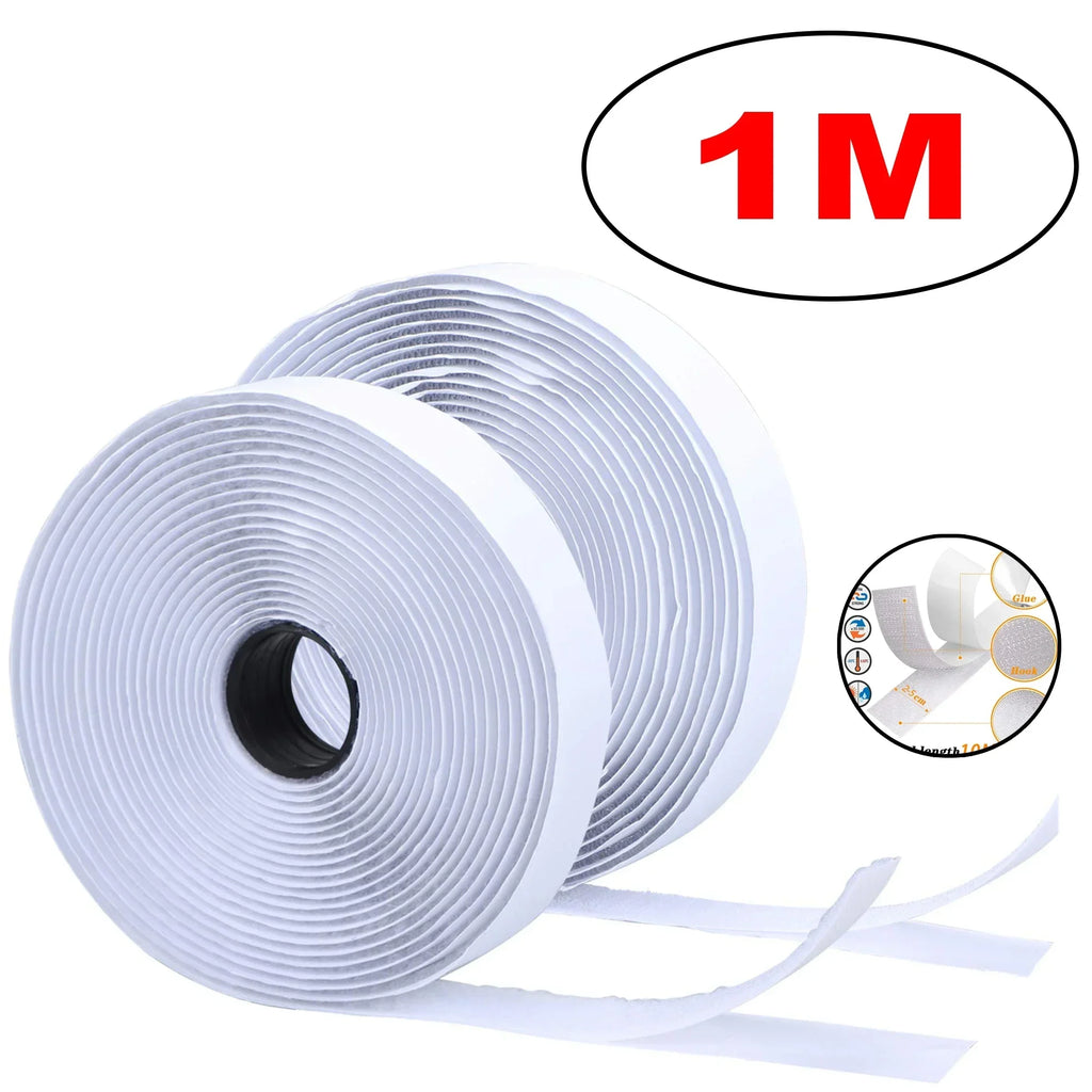 Self-Adhesive Hook & Loop Fastener Tape – 1M to 25M