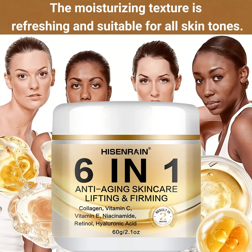 HISENRAIN 6-in-1 Collagen Anti-Aging Firming Face Cream