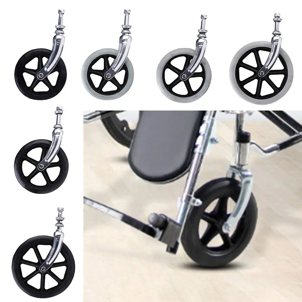 Rubber Wheelchair Front Castor Anti Slip 6 7 Shopping Cart Wheels