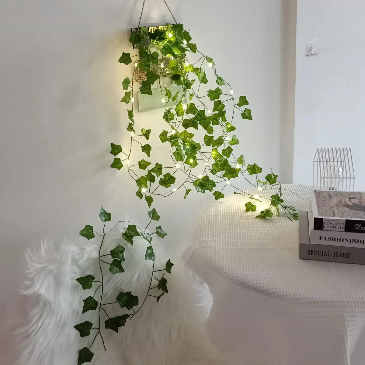 2M LED Artificial Green Vine String Lights | Wedding & Home Decor