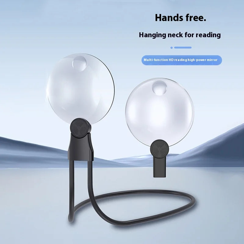 110mm Hands-Free Neck Magnifying Glass – Acrylic Reading Loupe
