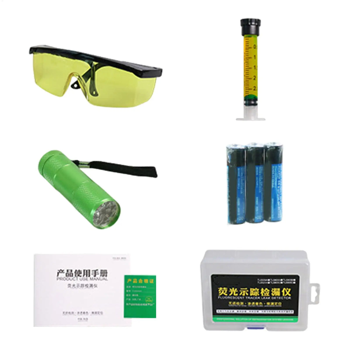 UV Fluorescent AC Refrigerant Leak Detector Kit – R134a