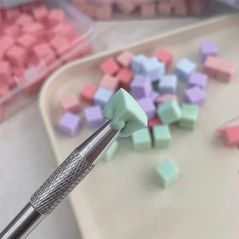 Nail Art Sponge Set 50/100 Pcs – Ombre Gradient Manicure Kit