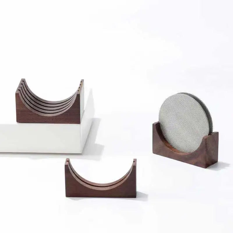 Walnut Espresso Puck Screen Stand – 51/53/58mm Portafilter