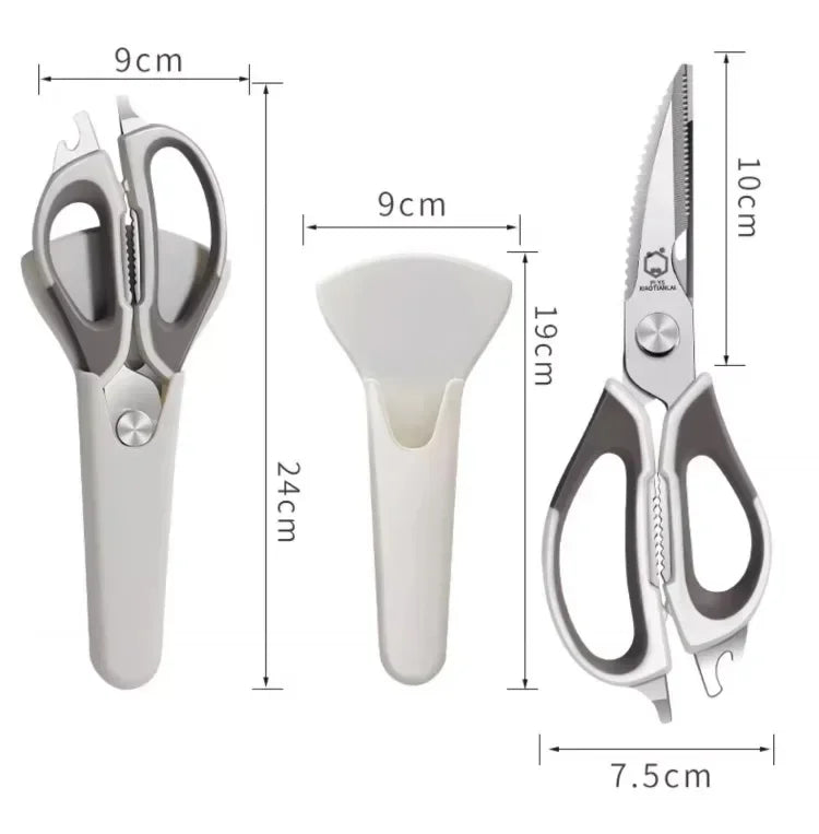 Detachable Kitchen Shears – Stainless Steel Scissors & Cover
