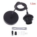 Retro E27 Pendant Lamp Holder Socket with 1m/1.5m Hanging Wire