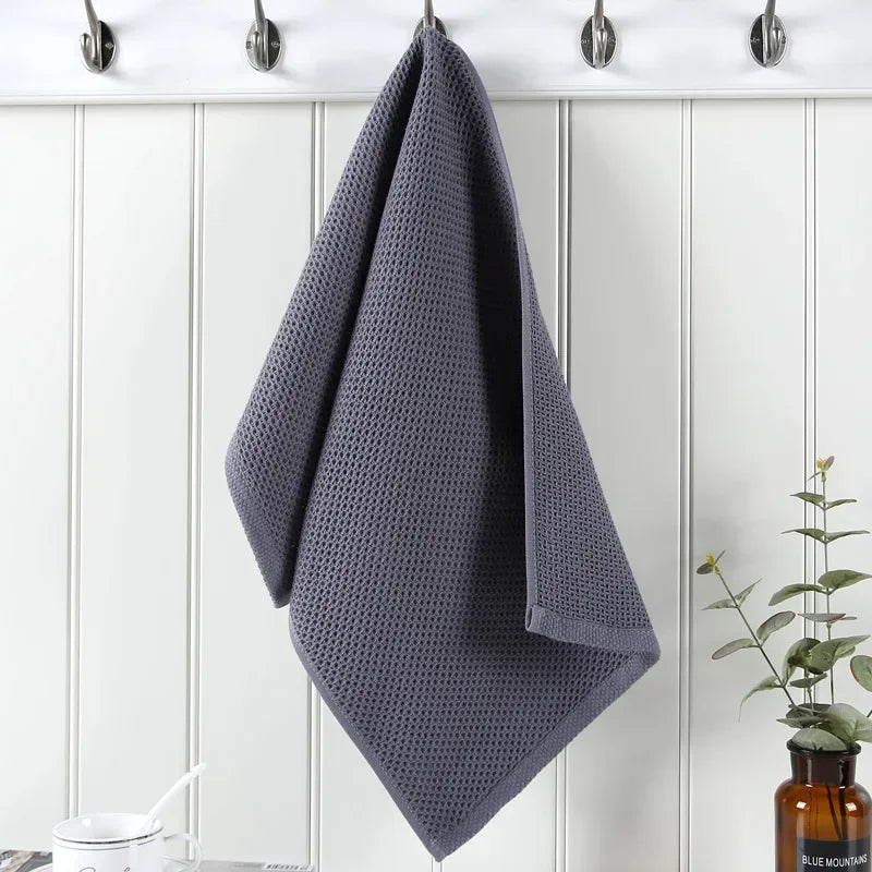 6-Pack Honeycomb Cotton Dish Towels – Streak-Free Kitchen Rags